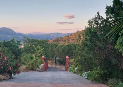 Vistas desde Casa Loire, alojamiento rural en Casabermeja (Málaga)